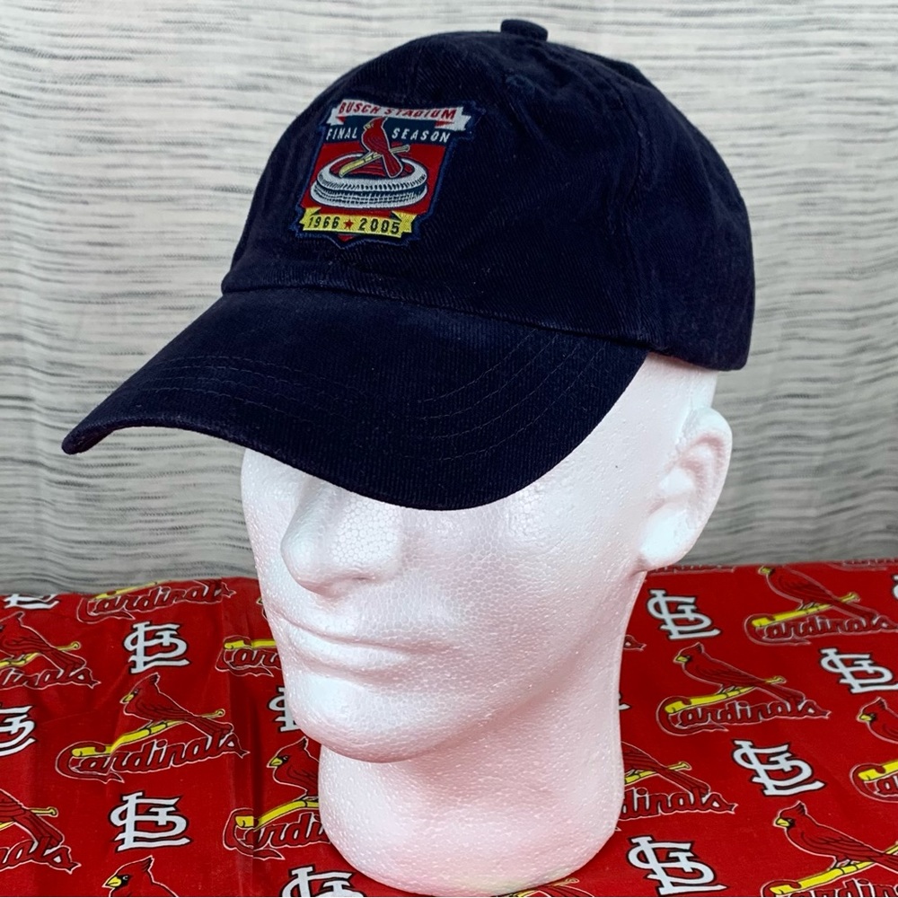 Vintage MLB St. Louis Cardinals Busch Stadium Final Season 1966-2005 ball cap.